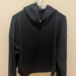 Dark blue Ribbed Hoodie gently worn